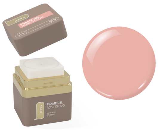 Gel de construction universel HEYLOVE Frame Builder, ROSE CLOUD, 30 ml – Beige-Rose
