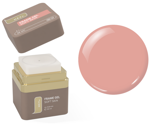 Gel de construction universel HEYLOVE Frame Builder, SOFT SKIN, 30 ml – Beige foncé-rose