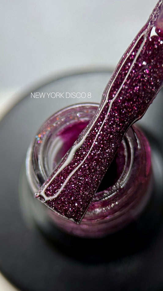 Saga Reflective Gel Polish NY Disco #08 Cherry