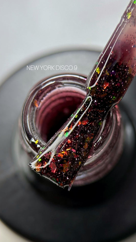 Saga Reflective Gel Polish NY Disco #09 Burgundy , 9 ml