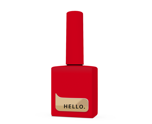 HEY.LOVE Gel Polish, STOP – Classic Bright Red Gel Polish, 15ml