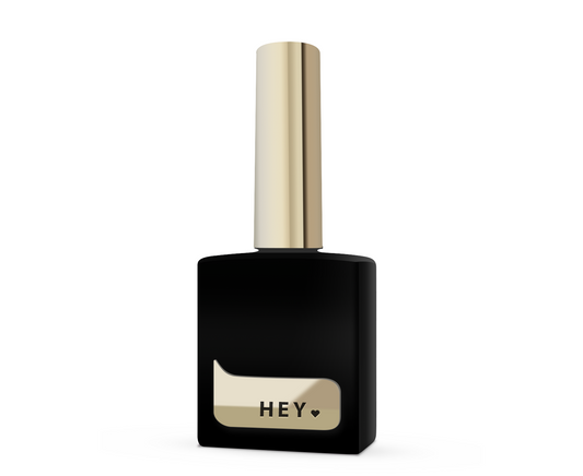 HEYLOVE Top Coat, BLACK SIDE – No-Wipe Glossy Black Sheer Top Gel, 15ml