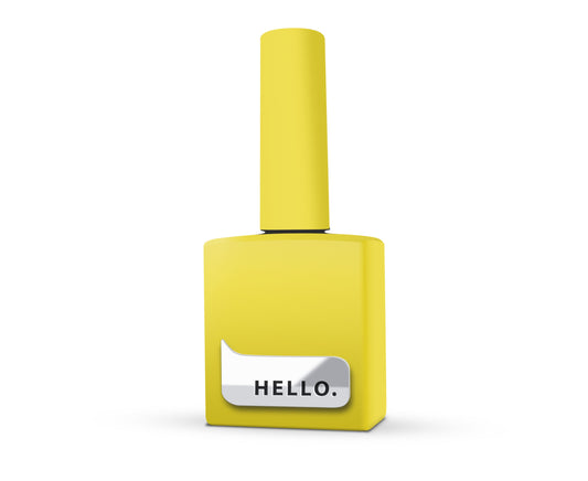 Base teintée HELLO, Royaume-Uni – Gel de base teinté jaune vif, 15 ml