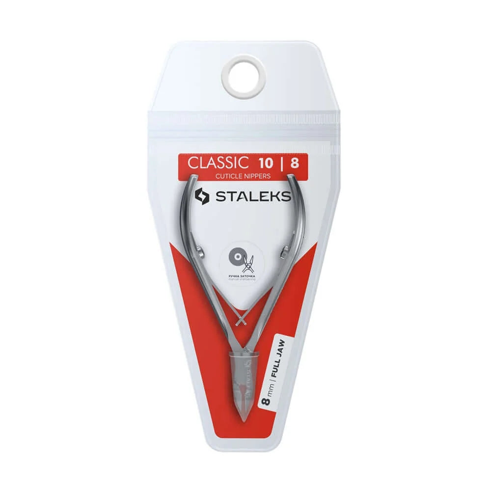 STALEKS CLASSIC 10 Cuticle Nippers – 8 mm Full Jaw (NC-10-8)