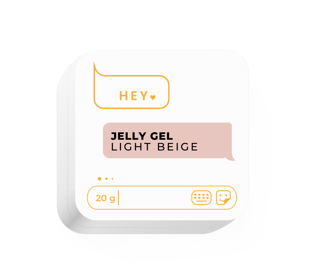 Gelée sculptante HEYLOVE, BEIGE CLAIR – Gelée sculptante beige clair, 20 g