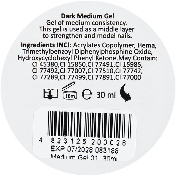 DARK Medium Gel №01 (Clear), 30 ml