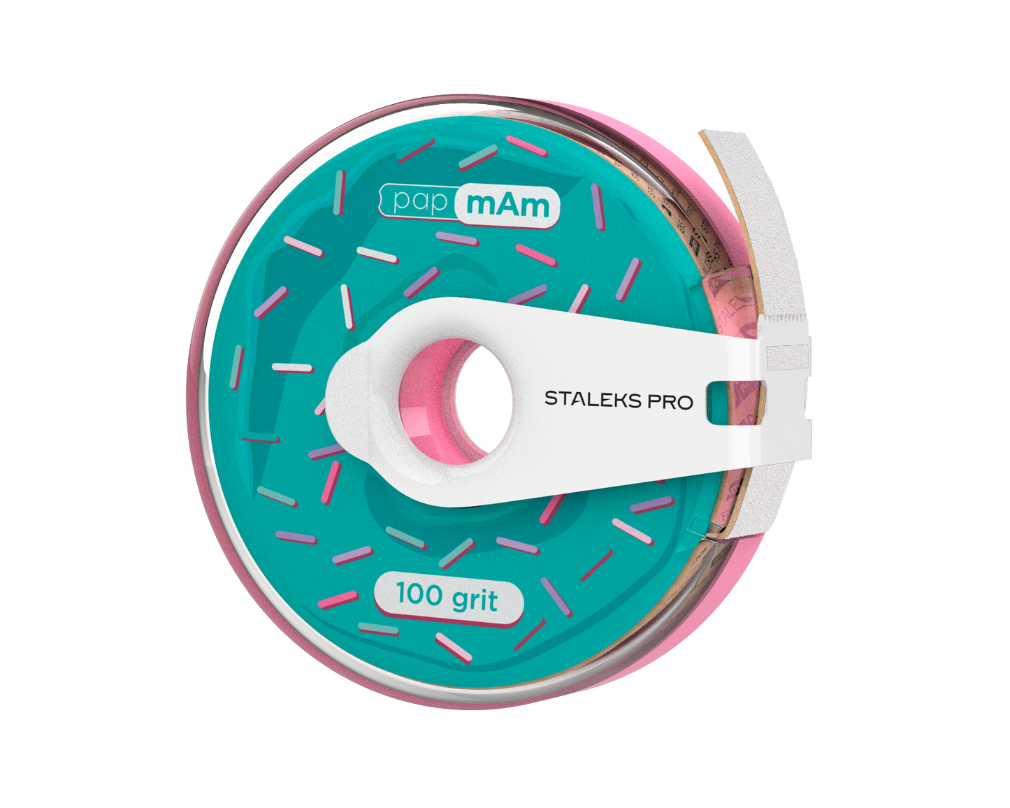 STALEKS Disposable White Abrasive Tape papmAm EXPERT – 100 Grit, for the Plastic Case