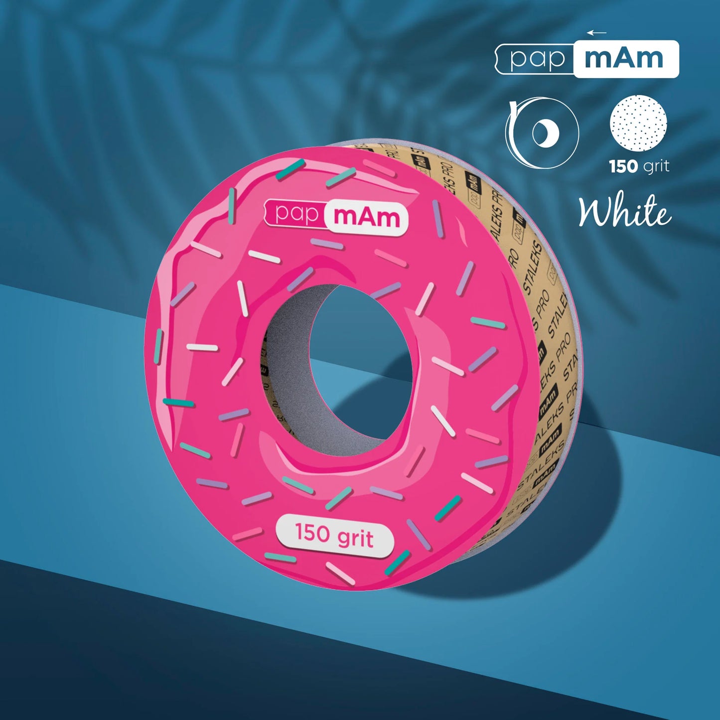 STALEKS Disposable White Abrasive Tape papmAm EXPERT – 150 Grit, for the Plastic Case