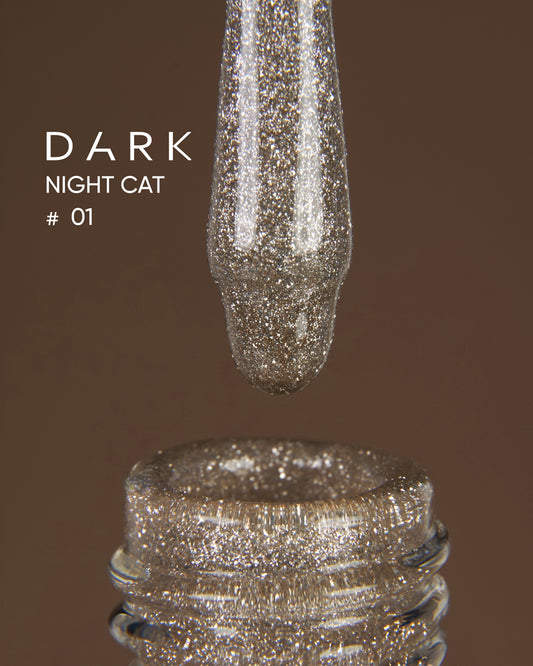 DARK Night Cat Gel Polish 01, 10 ml