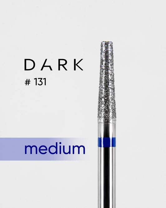 DARK Diamond Bit #131 Blue Truncated Cone 025 – Professional Nail Drill Bit, 1pc