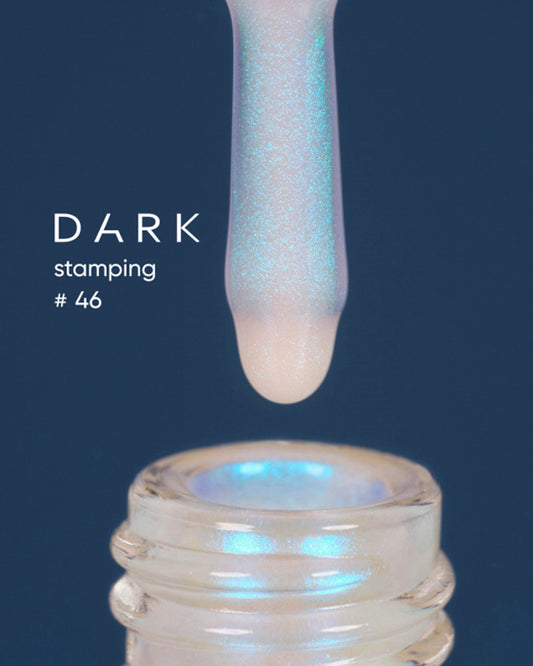 DARK Stamping Polish #46 Blue Chameleon, 10 ml