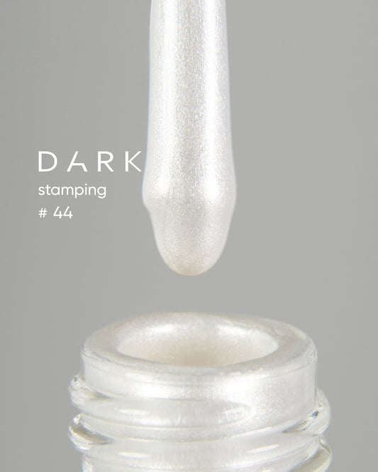 DARK Stamping Polish #44 White Pearlescent, 10 ml