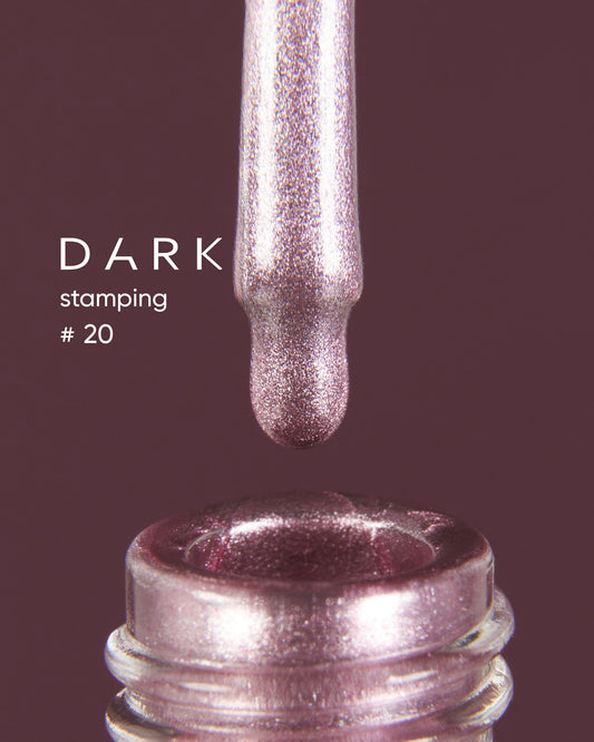 DARK Stamping Polish #20 Pink Metallic, 10 ml