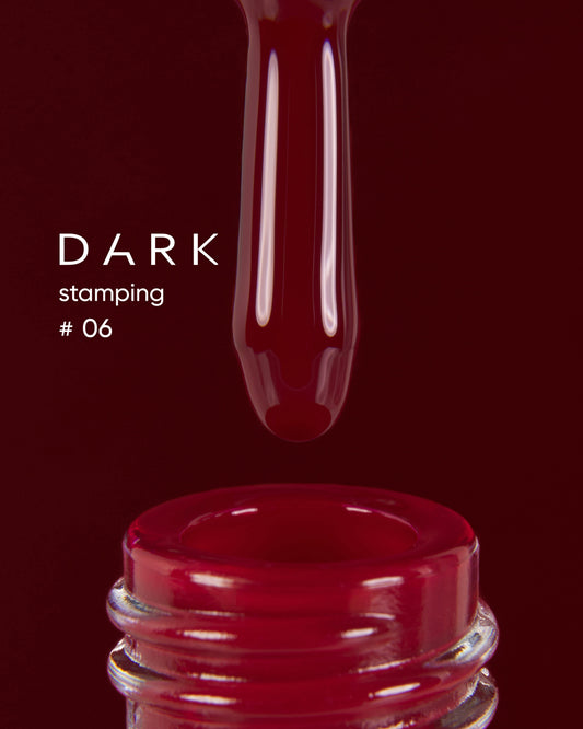DARK Stamping Polish #06 Red, 10 ml