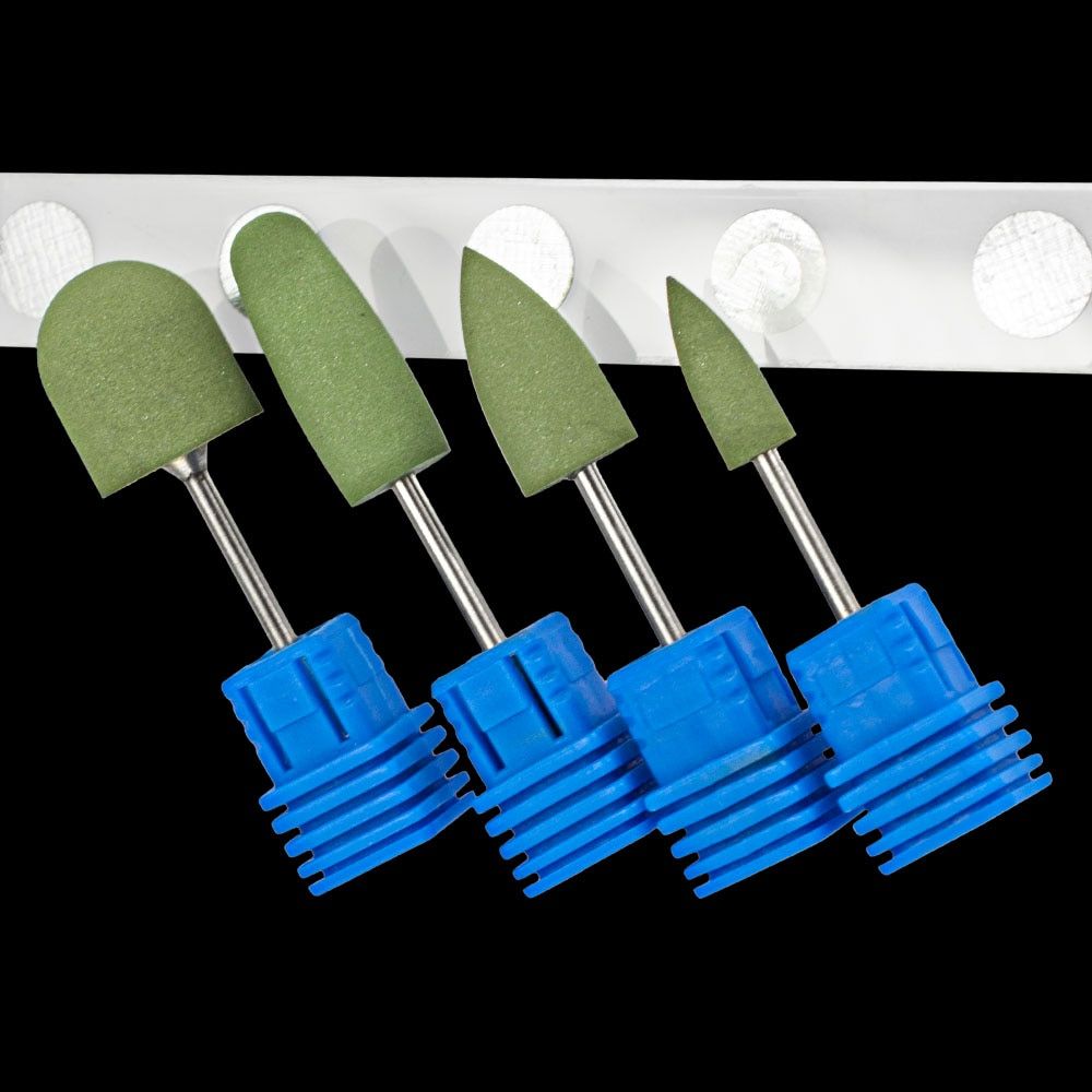DARK Silicone Polisher #302 – Thin Rounded Bullet, Green
