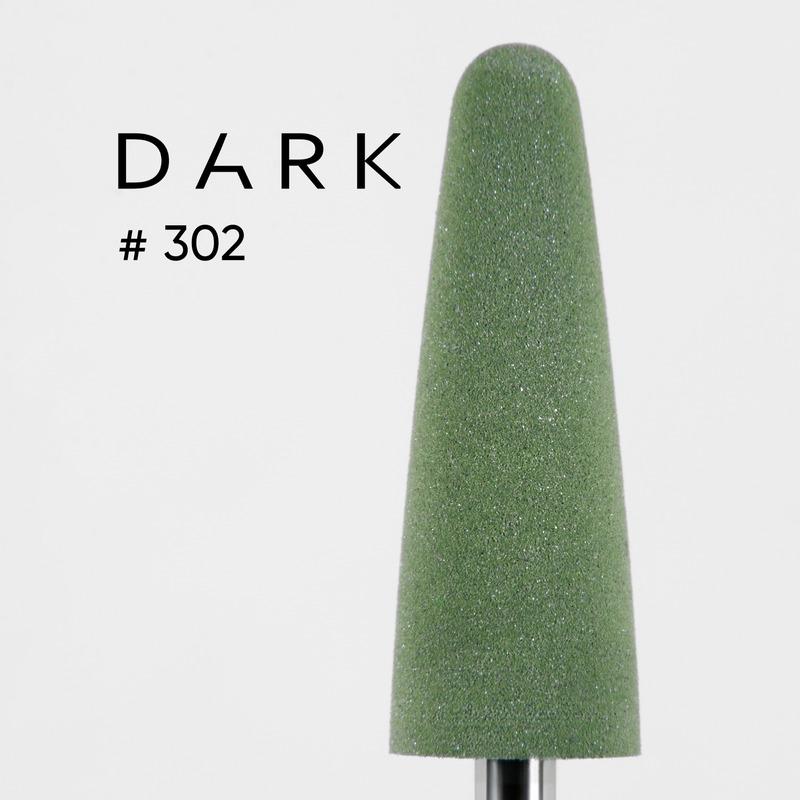 DARK Silicone Polisher #302 – Thin Rounded Bullet, Green