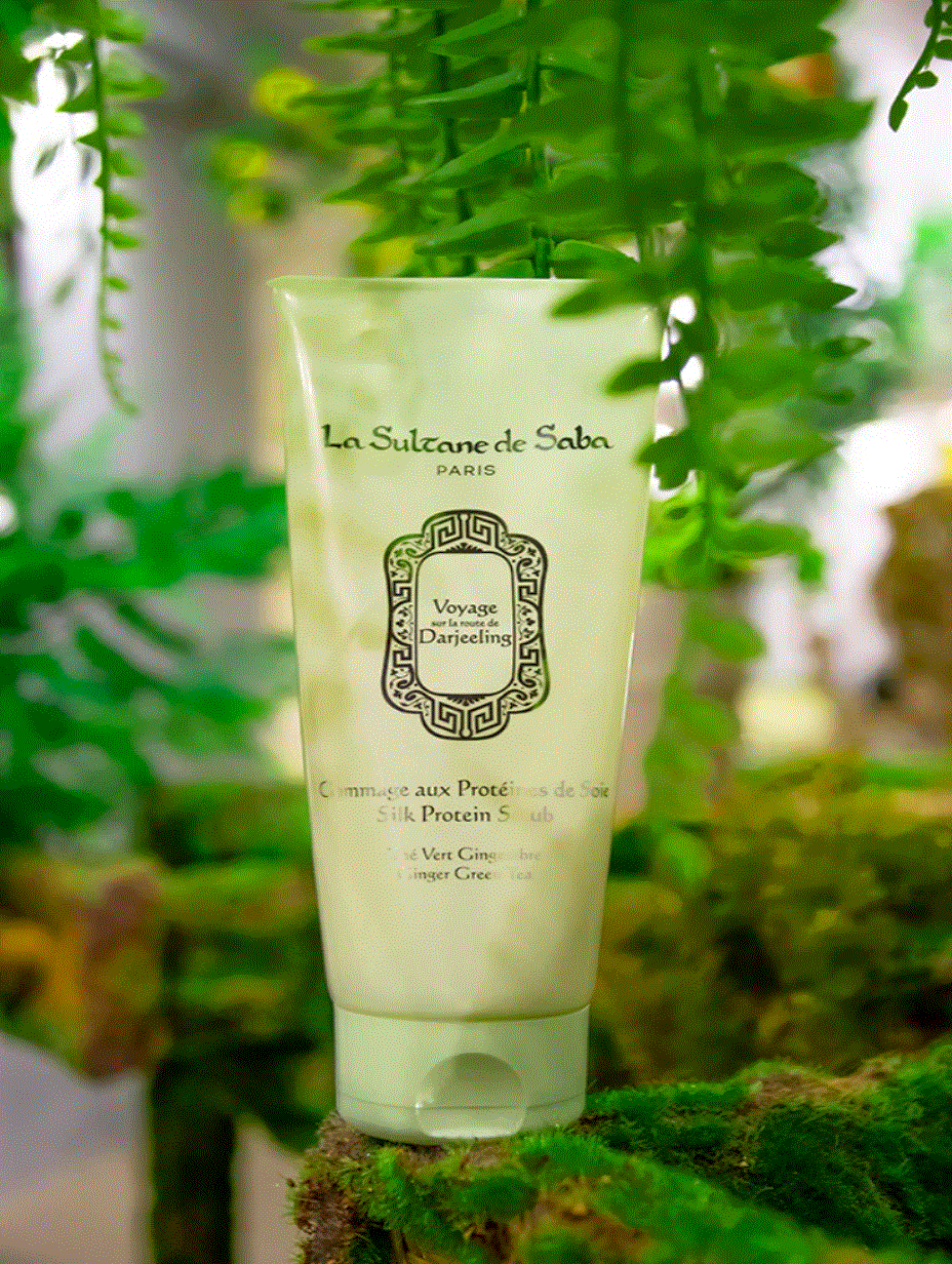 Silk Protein scrub Ginger Green Tea-200ml