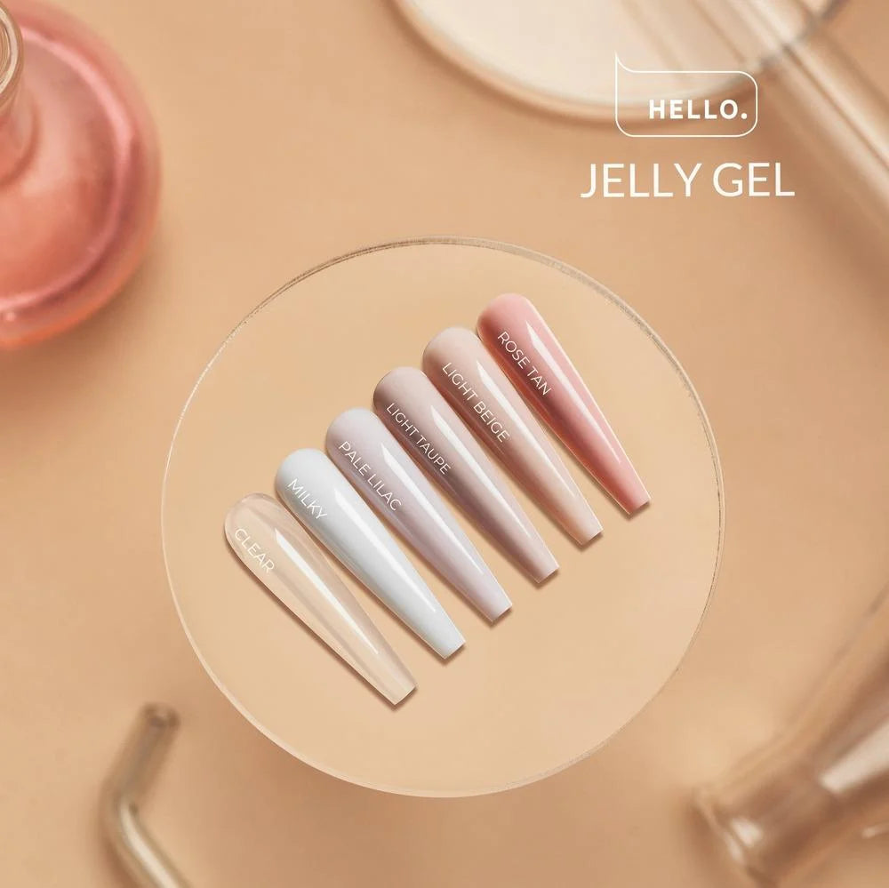 HEY.LOVE Jelly Gel, Clear – Thick Transparent Builder Gel for Extension & Nail Repair, 20g