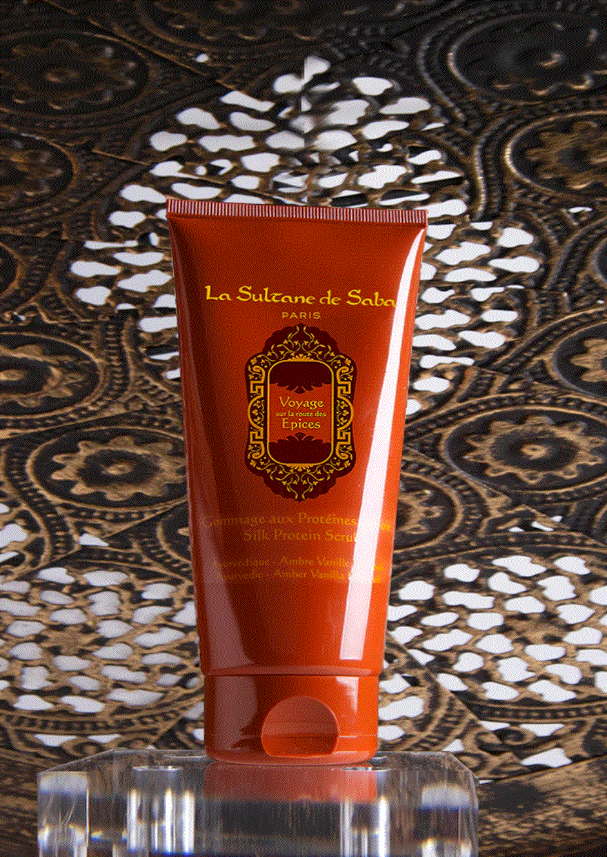 Silk Protein Scrub Amber Vanilla Patchouli