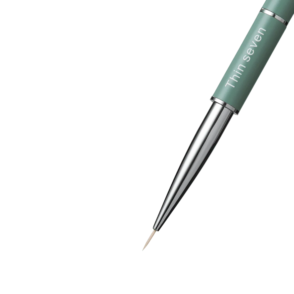 HEY.LOVE Thin Seven Brush, 7 mm – Nail Art Brush for Fine Lines